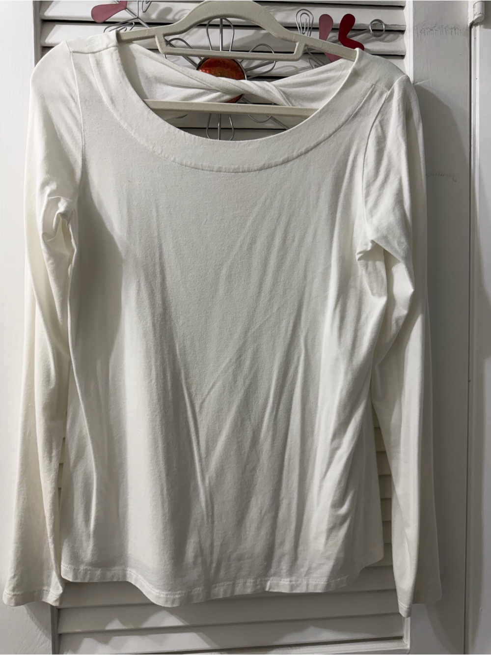 Lilly Pulitzer Women's White Long Sleeve Scoop Neck Top